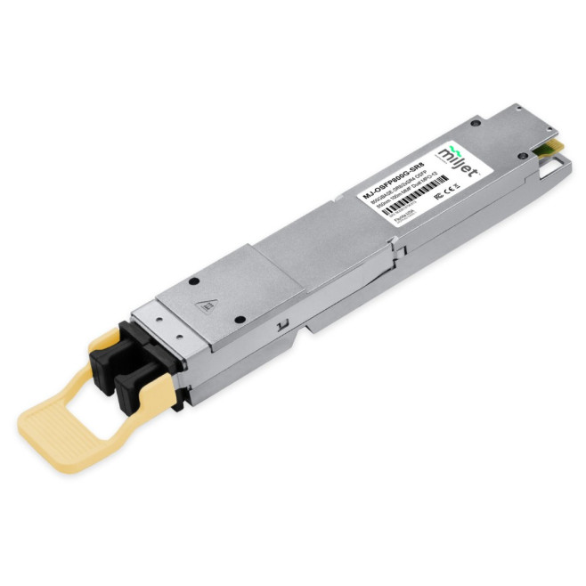Transceptor Óptico Miljet 800GBASE-SR8/2xSR4 OSFP PAM4, 8x100Gbps, 850nm 100m MMF DDM Dual MPO-12 - INSTRUFIBER