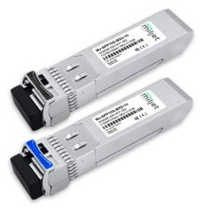 Transceptor Óptico Miljet Kit Par 10GBASE-BX SFP+ BiDi 10km LC DOM - INSTRUFIBER