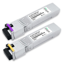 Transceptor Óptico Miljet Kit Par 10GBASE-ZR SFP+ BiDi 80km LC DOM - INSTRUFIBER