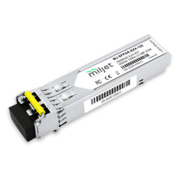 Transceptor Óptico Miljet SFP, 1000BASE-EZX, 1550nm 160km LC SMF DDM Duplex - INSTRUFIBER
