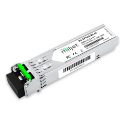 Transceptor Óptico Miljet SFP, 1000BASE-ZX 1550nm 80km LC SMF DDM DUPLEX - INSTRUFIBER