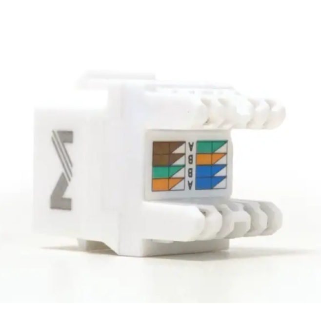  CONECTOR KEYSTONE 180° CAT5e RJ45 - INSTRUFIBER