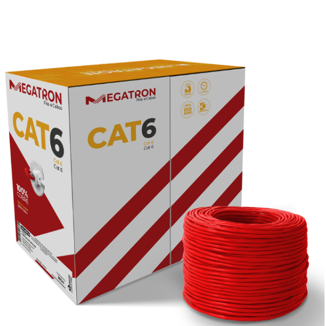 CABO DE REDE CAT 6 U/UTP 4Px23 AWG - INSTRUFIBER