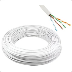 Cabo de Rede Cat.5e UTP 4PX24AWG Vermelho ou Branco (Caixa com 305 metros) - INSTRUFIBER