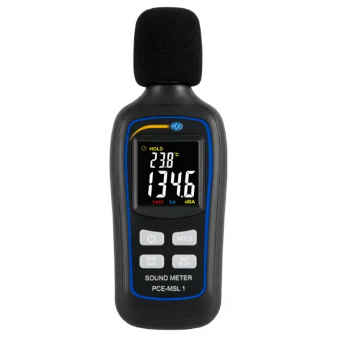 Decibelímetro Sonômetro com ponderação de frequência A - INSTRUFIBER