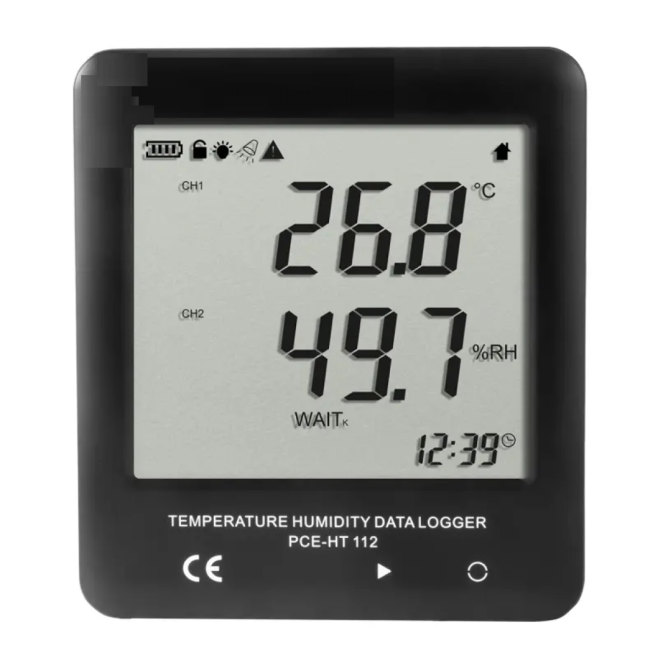 Data logger de temperatura e umidade Display LCD - INSTRUFIBER