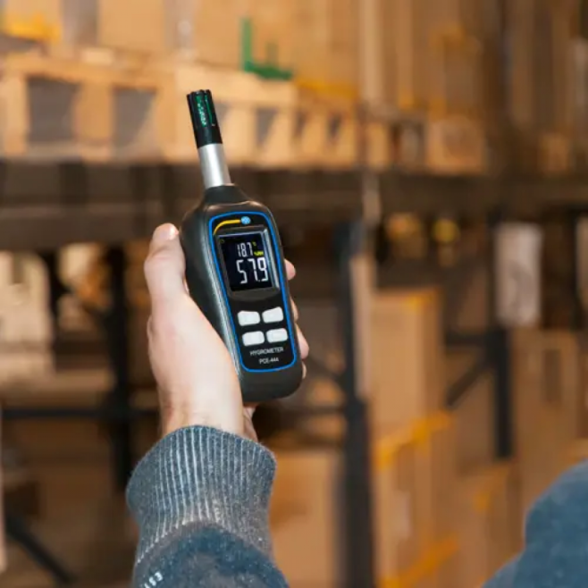 Termohigrômetro mini formato de bolso para medir a temperatura e umidade do ar PCE444 - INSTRUFIBER 