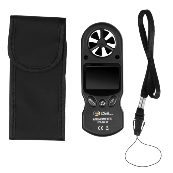 Anemômetro com roda de hélice - INSTRUFIBER