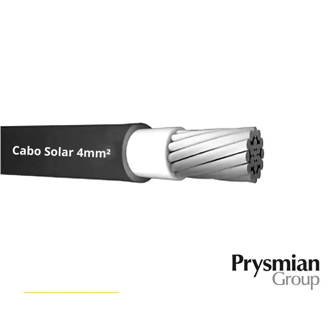 Cabo Solar 4mm² Preto Prysmian (Vendido no metro) - INSTRUFIBER