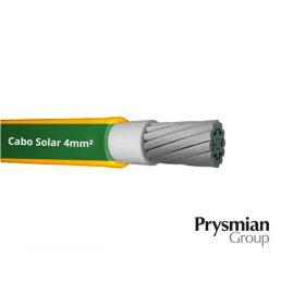 Cabo Solar 4mm² Verde/Amarelo Prysmian (Vendido no metro) - INSTRUFIBER
