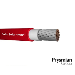 Cabo Solar 4mm² Vermelho Prysmian (Vendido no metro) - INSTRUFIBER