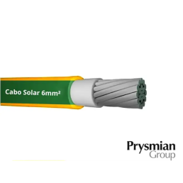 Cabo Solar 6mm² Verde/Amarelo Prysmian (Vendido no metro) - INSTRUFIBER