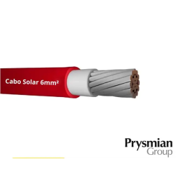 Cabo Solar 6mm² Vermelho Prysmian (Vendido no metro) - INSTRUFIBER