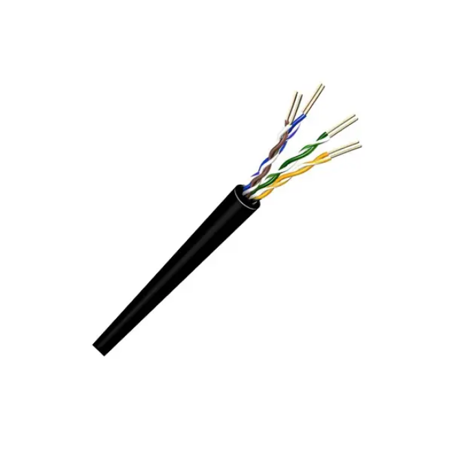 CABO DE REDE CAT5E FTP TRUE LAN 24AWG CM EXTERNO PRETO - INSTRUFIBER