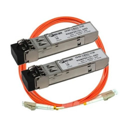 Transceiver KIT 2 MÓDULOS SFP 1.25G MULTIMODO 850NM COM CORDÃO 3M - INSTRUFIBER