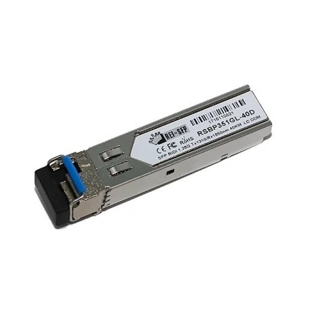 Transceiver SFP 1.25G BIDI WDM MONOMODO TX1310NM RX1550NM 40KM LC DDM - INSTRUFIBER