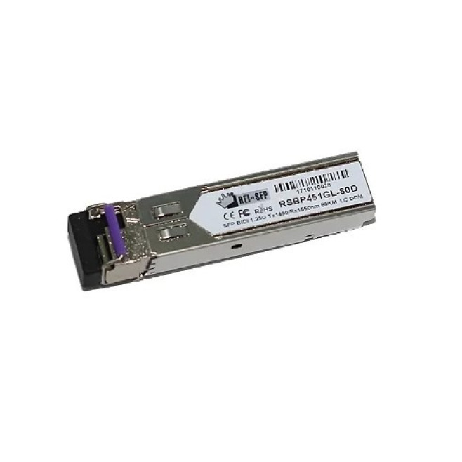 Transceiver  SFP 1.25G BIDI WDM MONOMODO TX1490NM RX1550NM 80KM LC DDM - INSTRUFIBER