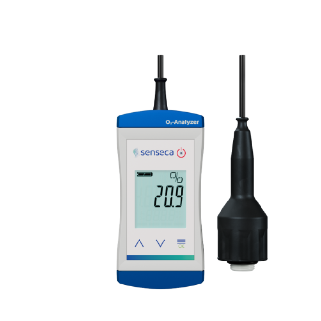 Analisador de Oxigênio Gasoso Digital Portátil Senseca ECO 410(T)-MAX - INSTRUFIBER