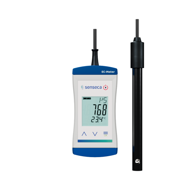 Condutivímetro Digital Portátil Compacto à Prova d'Água Senseca ECO521 - INSTRUFIBER