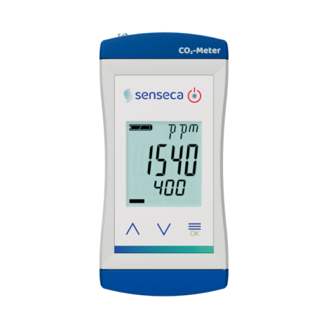 Monitor de Dióxido de Carbono Portátil Compacto Senseca ECO 420 com Alarme de CO₂ - INSTRUFIBER