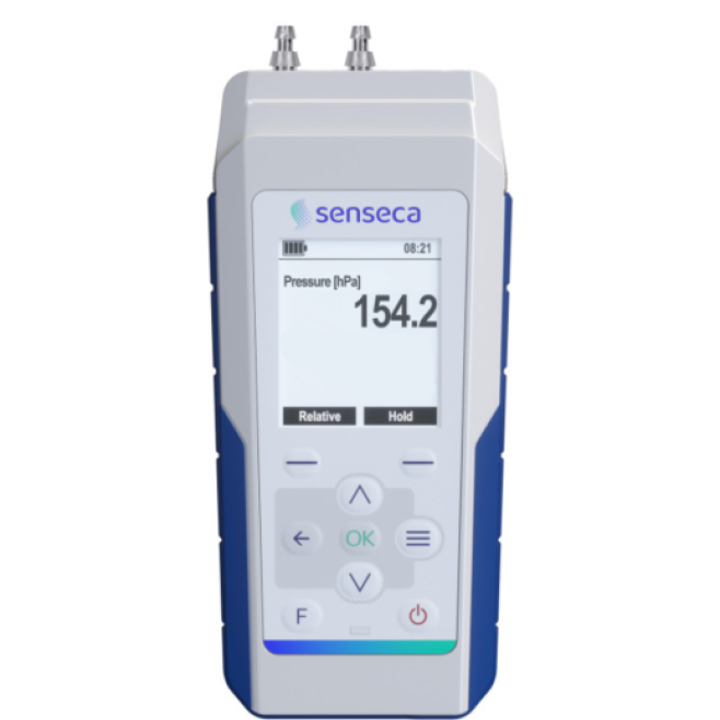 Manômetro de Pressão Diferencial Digital Portátil Senseca PRO 21x com Display Gráfico - INSTRUFIBER