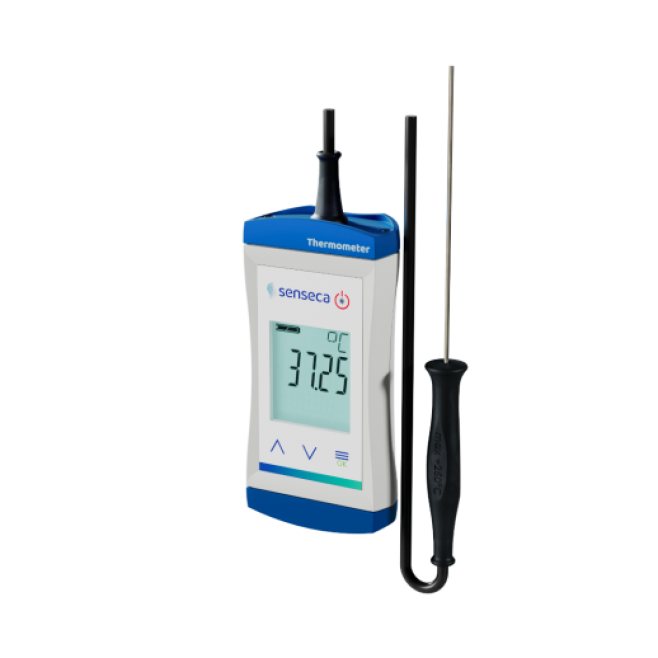 Termômetro Digital Portátil com Sonda de Inserção de Ø3 mm Senseca ECO 121-I3 - INSTRUFIBER