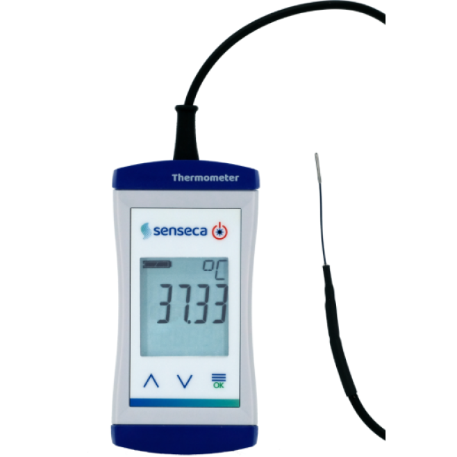 Termômetro Digital Portátil de Alta Resolução Senseca ECO 141 com Sonda Ultrafina Ø1,1 mm - INSTRUFIBER