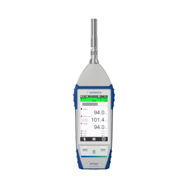 Sonômetro e Analisador Avançado de Nível de Som Classe 1 Senseca XPT800-SLM - INSTRUFIBER