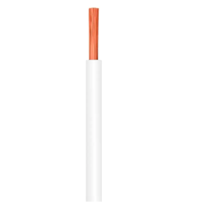 Cabo Flexível 6,0mm Branco 750V rl 100 metros - INSTRUFIBER