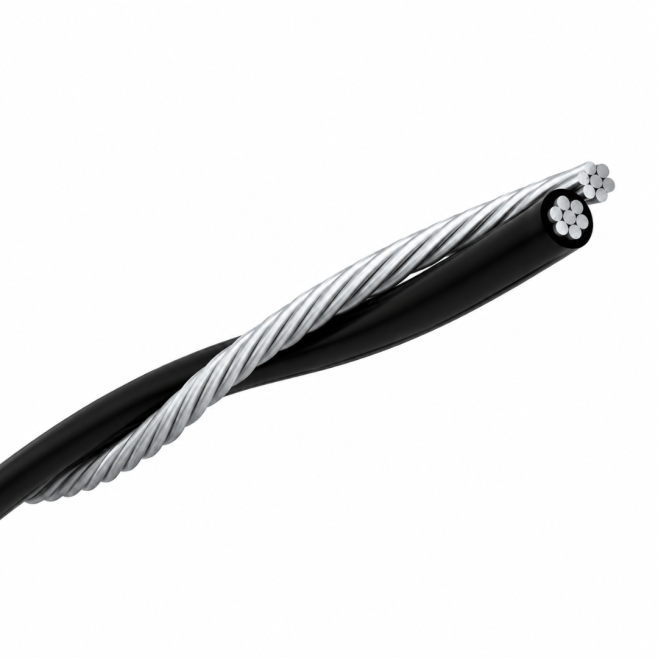 CABO DE ALUMINIO DUPLEX 2x10mm² NEUTRO NU - INSTRUFIBER
