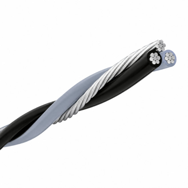 CABO DE ALUMINIO TRIPLEX 3x16mm² NEUTRO NU - INSTRUFIBER