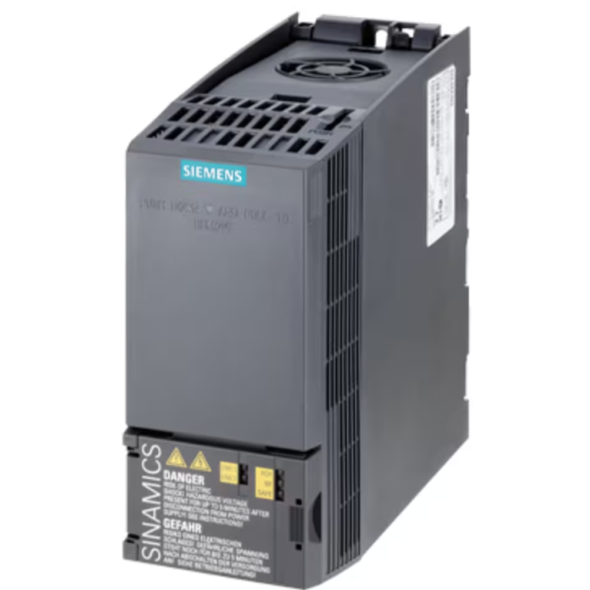 INVERSOR DE FREQUENCIA TRIFASICO SINAMICS G120C 380-480V 2,2KW 5,6A PROFINET COM FILTRO 6SL3210-1KE15-8AF2 - INSTRUFIBER