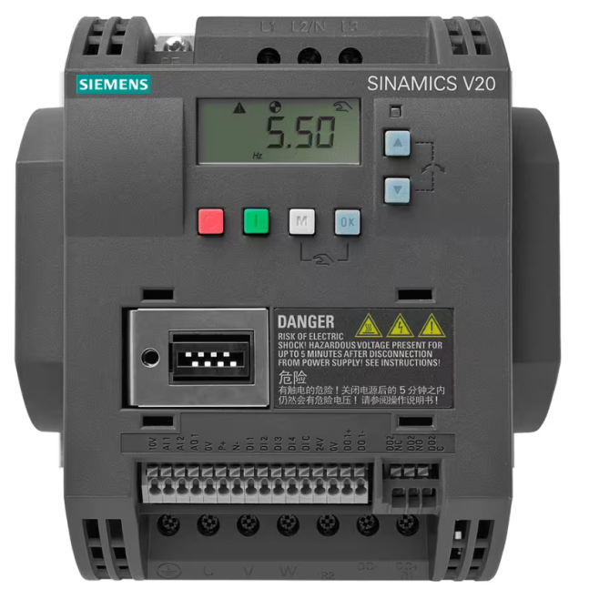 INVERSOR DE FREQUENCIA TRIFASICO SINAMICS V20 380-480V 15 KW 31 A 6SL3210-5BE31-5UV0 - INSTRUFIBER