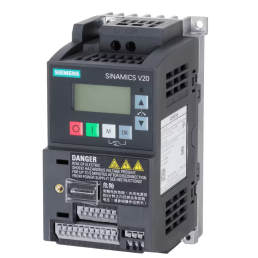 INVERSOR DE FREQUENCIA MONOFASICO SINAMICS V20 200-240V 0,75 KW 4,2 A 6SL3210-5BB17-5UV1 - INSTRUFIBER