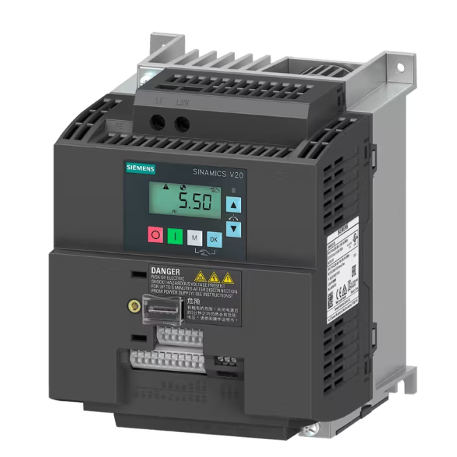 INVERSOR DE FREQUENCIA MONOFASICO SINAMICS V20 200-240V 3 KW 7,3 A RFI 6SL3210-5BB23-0BV1 - INSTRUFIBER