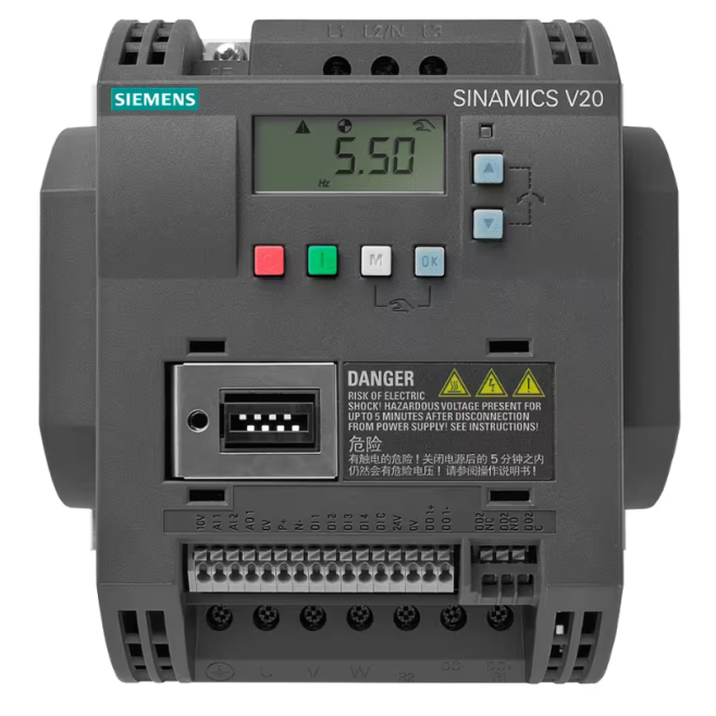 INVERSOR DE FREQUENCIA TRIFASICO SINAMICS V20 380-480V 15 KW 31 A RFI 6SL3210-5BE31-5CV0 - INSTRUFIBER