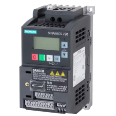 INVERSOR DE FREQUENCIA MONOFASICO SINAMICS V20 200-240V 0,37 KW 2,3 A RFI 6SL3210-5BB13-7BV1 - INSTRUFIBER