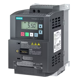 INVERSOR DE FREQUENCIA MONOFASICO SINAMICS V20 200-240V 1,1 KW 6A RFI 6SL3210-5BB21-1BV1 - INSTRUFIBER