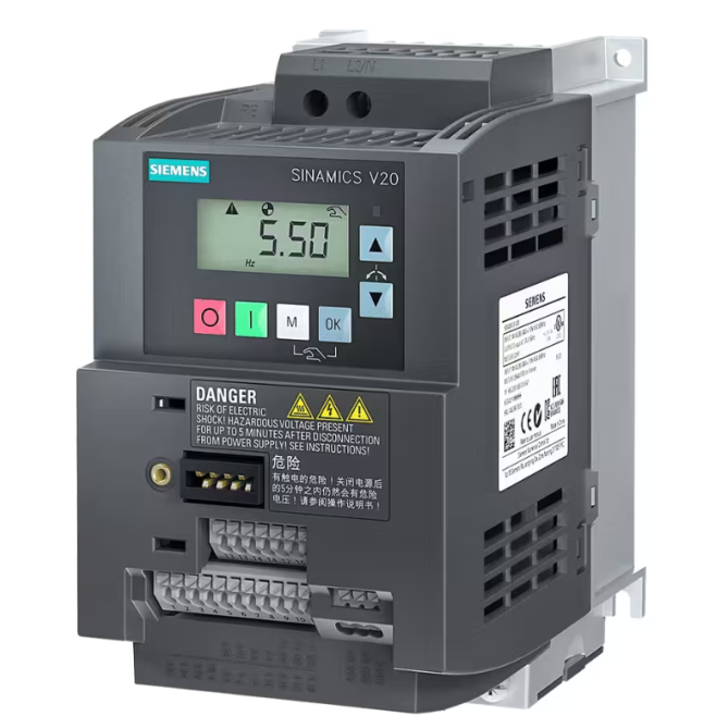 INVERSOR DE FREQUENCIA MONOFASICO SINAMICS V20 200-240V 1,1 KW 6A RFI 6SL3210-5BB21-1BV1 - INSTRUFIBER