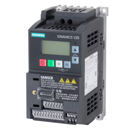 INVERSOR DE FREQUENCIA MONOFASICO SINAMICS V20 200-240V 0,25 KW 1,7 A RFI 6SL3210-5BB12-5BV1 - INSTRUFIBER
