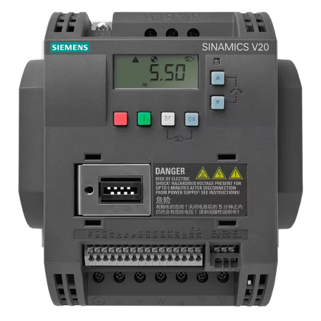 INVERSOR DE FREQUENCIA TRIFASICO SINAMICS V20 380-480V 11 KW 25 A RFI 6SL3210-5BE31-1CV0 - INSTRUFIBER
