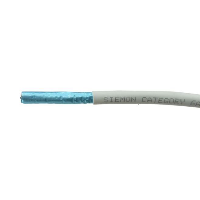 Cabo de Rede CAT6A Blindado Branco Siemon 9A6L4-A5-02 - INSTRUFIBER Cabo de Rede CAT6A Blindado Branco Siemon 9A6L4-A5-02 - INSTRUFIBER