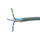 Cabo de Rede CAT6A Blindado Cinza Siemon 9A6L4-A5-04 - INSTRUFIBER Cabo de Rede CAT6A Blindado Cinza Siemon 9A6L4-A5-04 - INSTRUFIBER