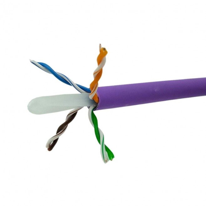 Cabo de Rede Cat6 Lilas UTP Siemon 24AWG LSZH - INSTRUFIBER