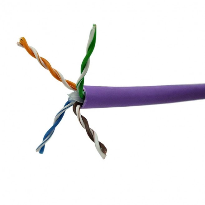 Cabo de Rede Cat6 Lilas UTP Siemon 24AWG LSZH - INSTRUFIBER