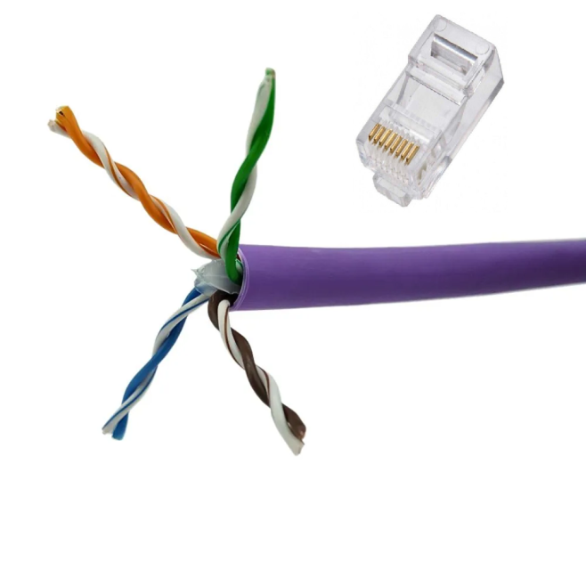 Cabo de Rede CAT6 Lilas U/UTP LSZH Siemon com Conector - INSTRUFIBER