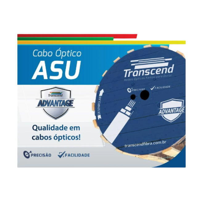 CABO ÓPTICO CFOA ASU80S FRP SM 6FO NR - ADVANTAGE 3 KM STS - INSTRUFIBER