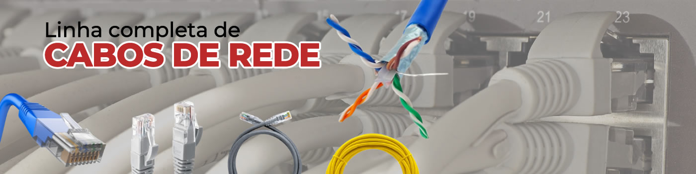 Linha Completa de Cabos de Rede