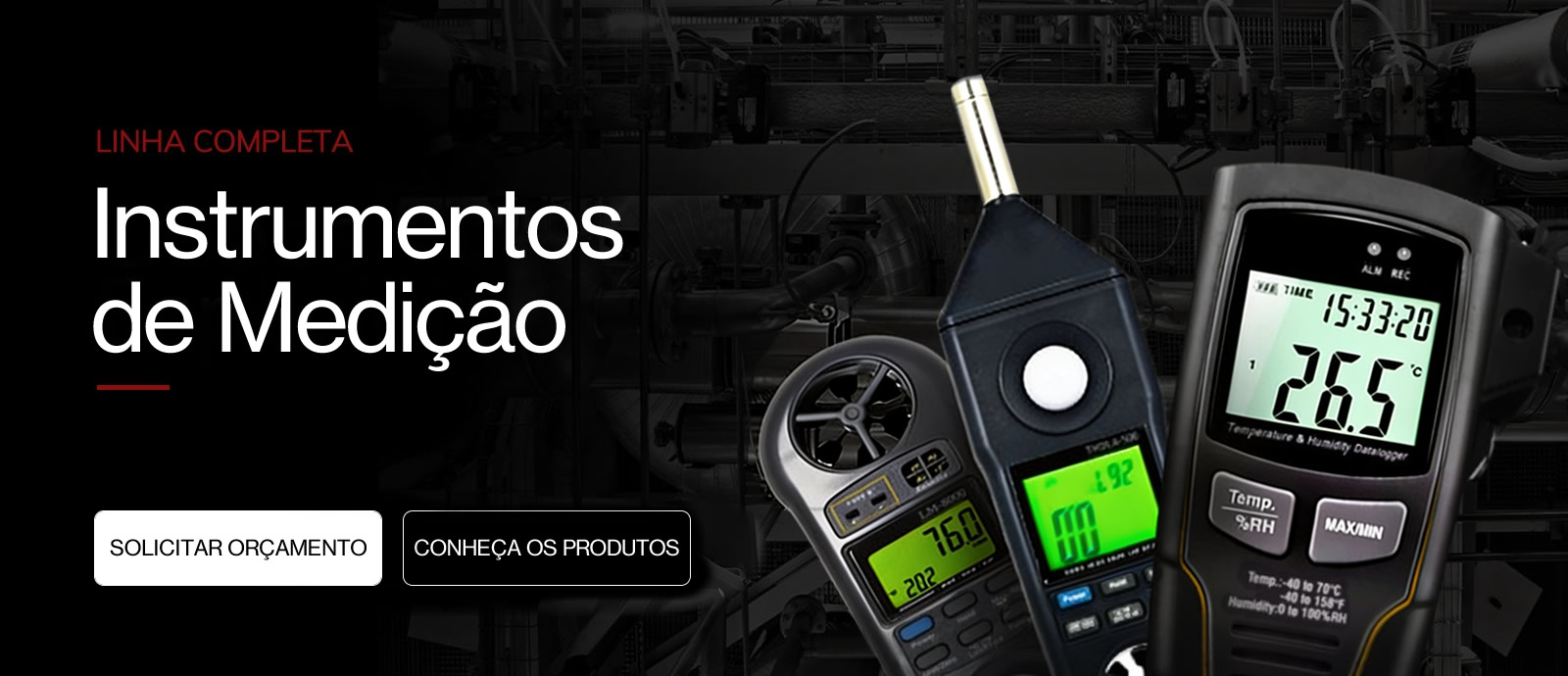 Linha Completa de Instrumentos de Medição