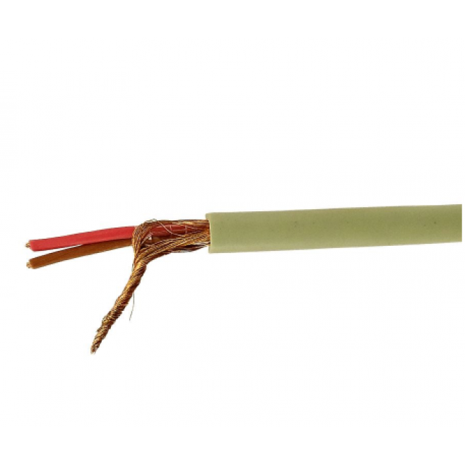 Cabo Manga 2x22 AWG Blindado em Malha BT Bege - INSTRUFIBER